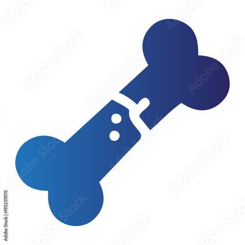 Bone fracture icon, illustrating skeletal damage. Robust dental and cellular health are critical for effective healing, recovery, and systemic wellness