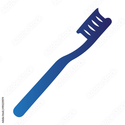 Simple blue toothbrush graphic, a daily essential for comprehensive dental hygiene, safeguarding oral cellular health, and ensuring a fresh, confident smile