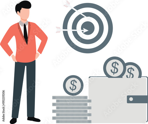  A boy is meeting his payment collection target