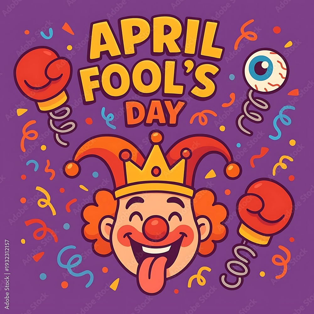 Fototapeta premium April Fool’s Day Background