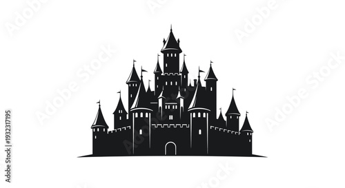 Fantasy Castle Silhouette