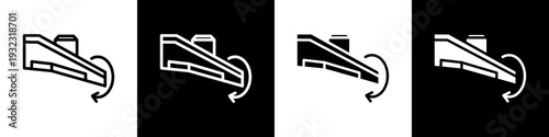Wing  black and white icon design concept
