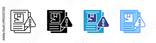 Damages icon set multiple style collection