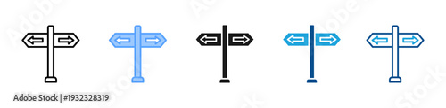 Directions icon multiple style and collection