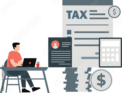 The boy is analysis business tax