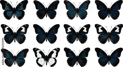 Black Silhouette Set of Christian Priests and Catholic Monks Holding Rosary Cross and Bible Isolated on White Background for Religious and Spiritual Designs