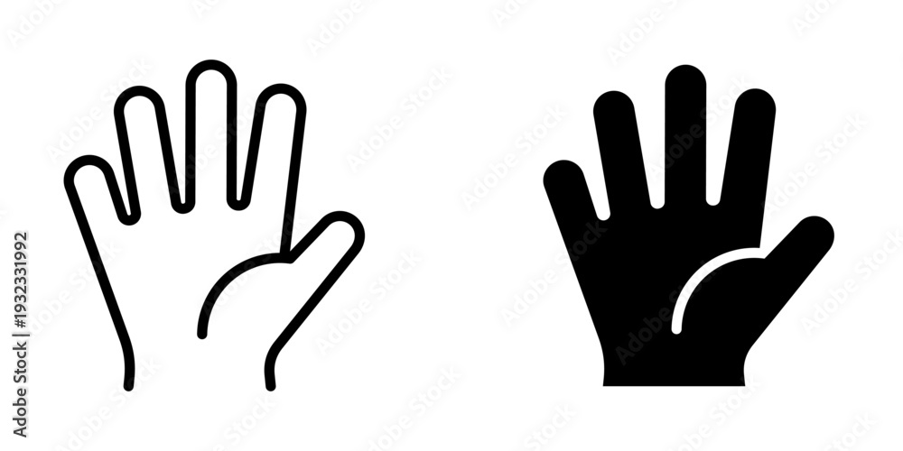 Fototapeta premium Hand icon, element icon for design branding, print, and digital media