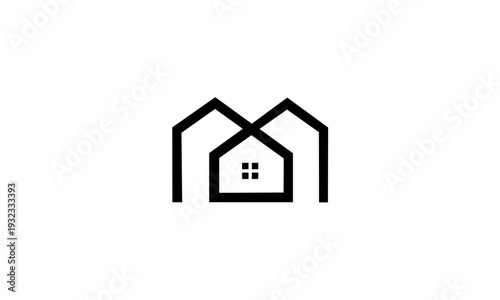 Modern Abstract House Logo Design.