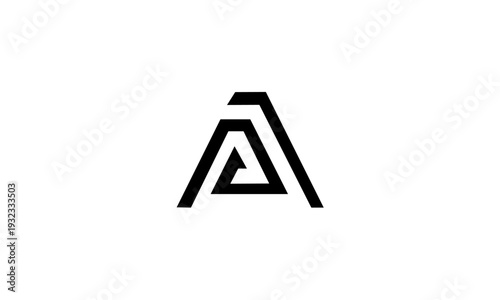 Modern Abstract Letter A Logo Design.