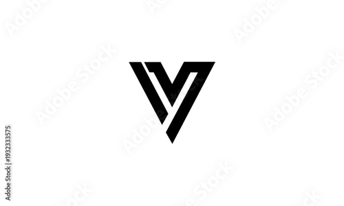 Modern Abstract Letter V Logo Design.