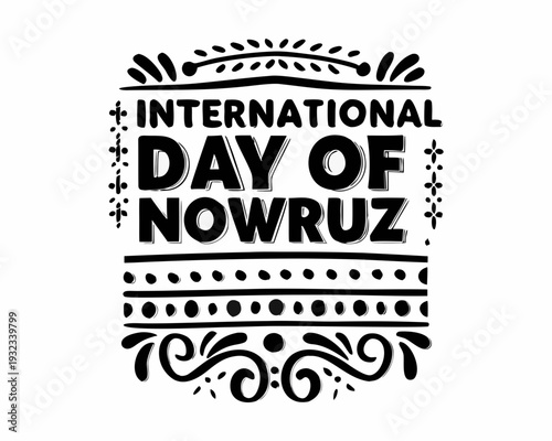 Nowruz Festival Vector Illustration, International Day of Nowruz Campaign