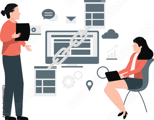 Girls are doing web development and coding