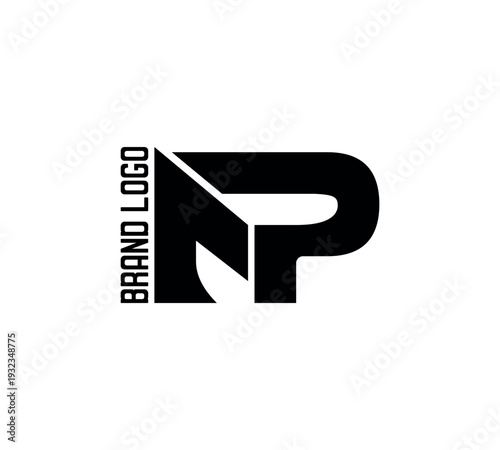 Creative NP logo design. Letter NP logo design vector