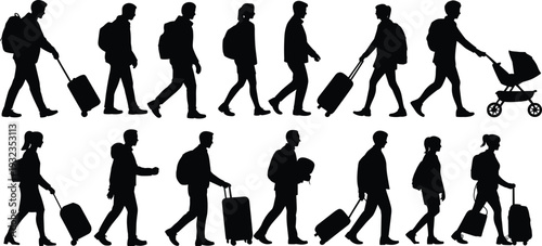 WAbstract Artificial Intelligence Concept Vector Illustration Featuring Human Head Silhouette With Digital Brain Network Connections and Modern Futuristic Technology Elements