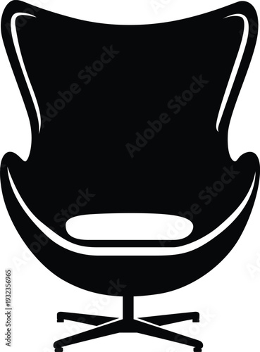 Iconic Egg Chair Furniture Silhouette