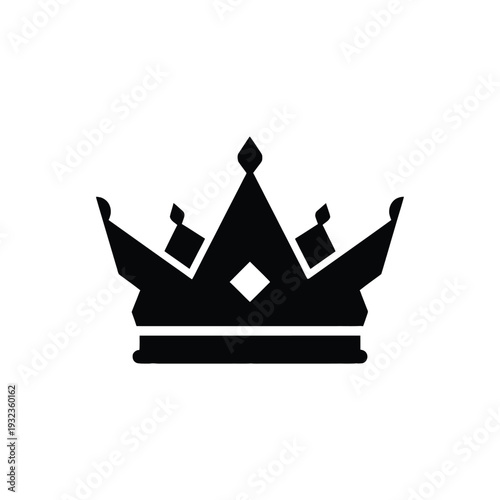 Elegant crown symbol for royalty and luxury branding