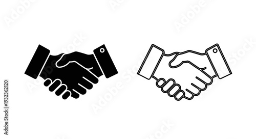 Handshake agreement deal Vector
