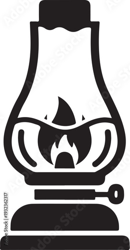Vector kerosene lamp icon
