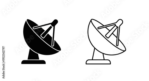 Satellite dishes Vector
