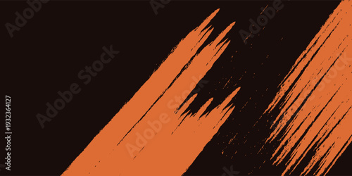 Abstract Orange Grunge Texture In Black Background Good To Use For Banner
