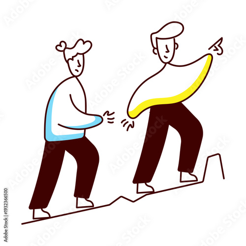 A hand drawn style illustration of tourist map
