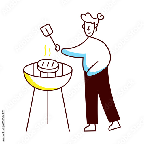 A hand drawn style illustration of tourist map
