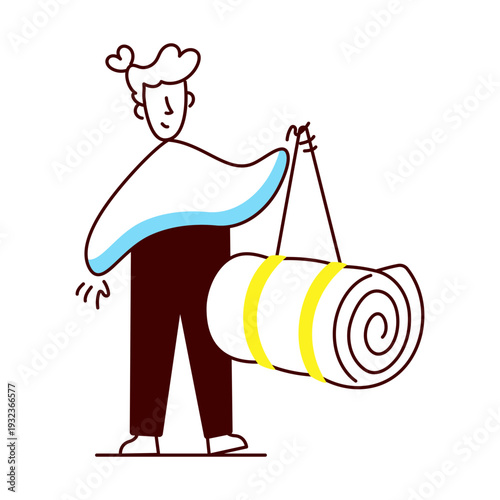 A hand drawn style illustration of tourist map
