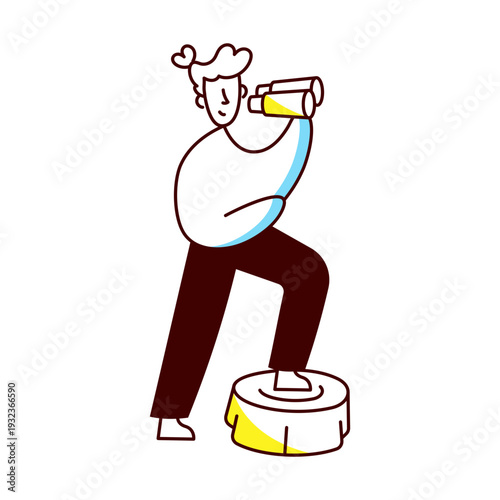 A hand drawn style illustration of tourist map
