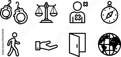 International Day of Solidarity with Detained and Missing Staff Members icons