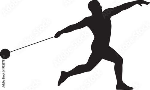 Hammer throw pictogram