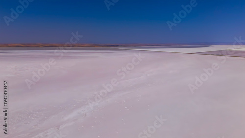 Wallpaper Mural Aksaray, Turkey. Aerial panorama of Tuz Golu s white salt desert landscape showing the immense scale of the salt flats near Sereflikochisar.. Aerial View Torontodigital.ca