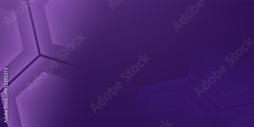 Abstract dark purple hexagonal pattern background. Simple and trendy banner background design.