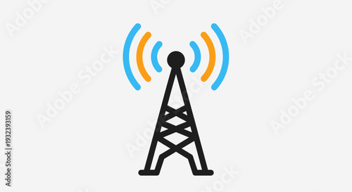 Cell Tower Signal Icon