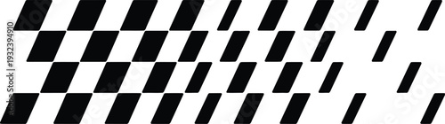 Abstract checkered flag pattern illustration, a classic racing motif with a dynamic, distorted effect