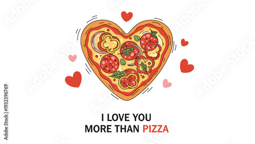 Creative pink glazed donut with sprinkles shaped like an infinity symbol with a small heart for eternal love for sweets.