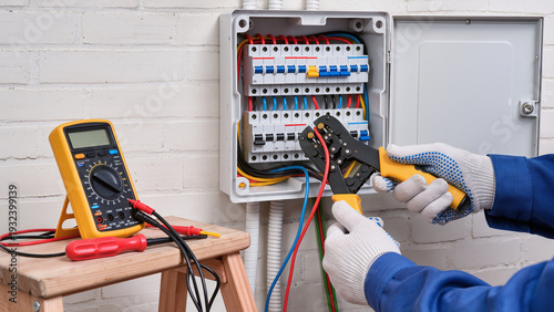 Tableau sur toile electrician at work