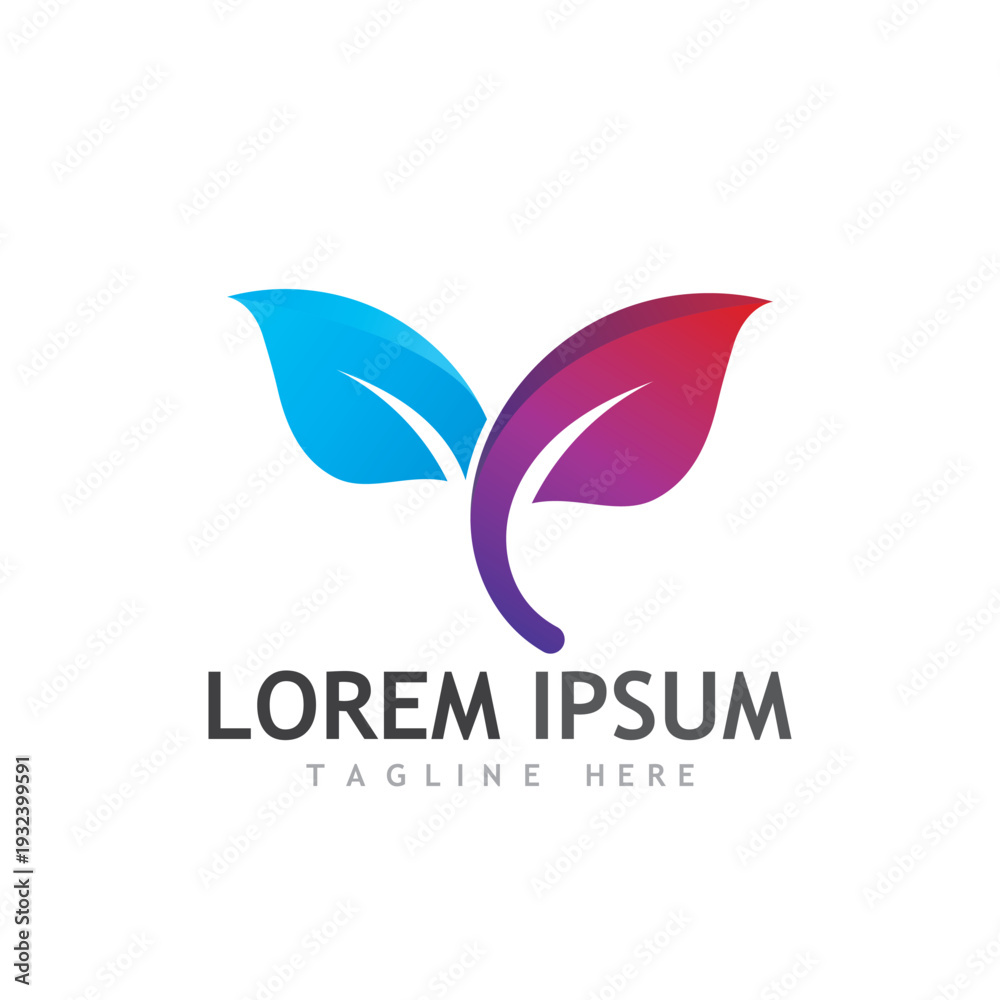 Fototapeta premium Modern Bloom Floral Logo Template