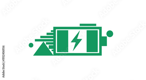 Green battery icon with lightning bolt and speed lines.