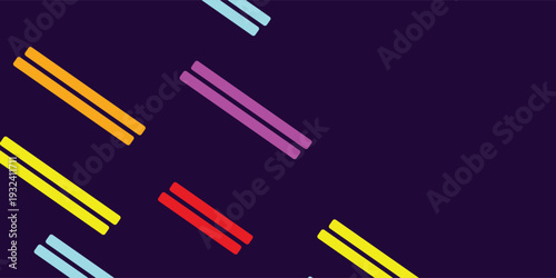 Animation of start text over neon lines on black background. Retro future and digital interface concept digitally generated video.