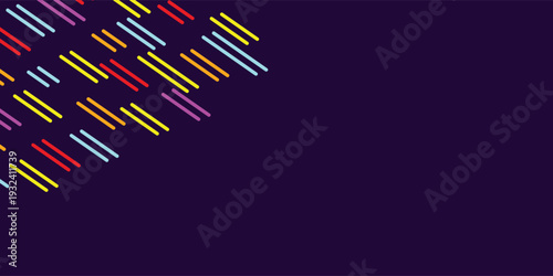 Animation of start text over neon lines on black background. Retro future and digital interface concept digitally generated video.