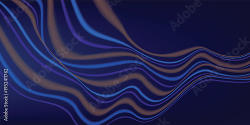 Digital Transformation Concept with Futuristic Data Flow and Smart Technology Visualization. Abstract Artificial Intelligence AI, and Automation Design. Tech and Science Vector Illustration.