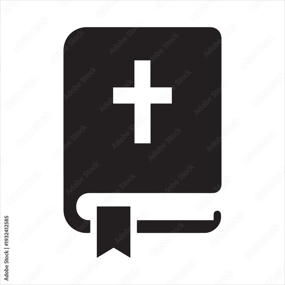 Obraz premium Holy Bible vector icon