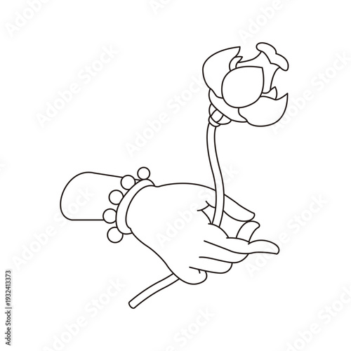 This is illustrations of hand gestures and Buddha’s hand motifs, designed as symbols, emblems, and logos, suitable for media publications, teahouse décor, and gift package	