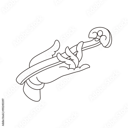 This is illustrations of hand gestures and Buddha’s hand motifs, designed as symbols, emblems, and logos, suitable for media publications, teahouse décor, and gift package	