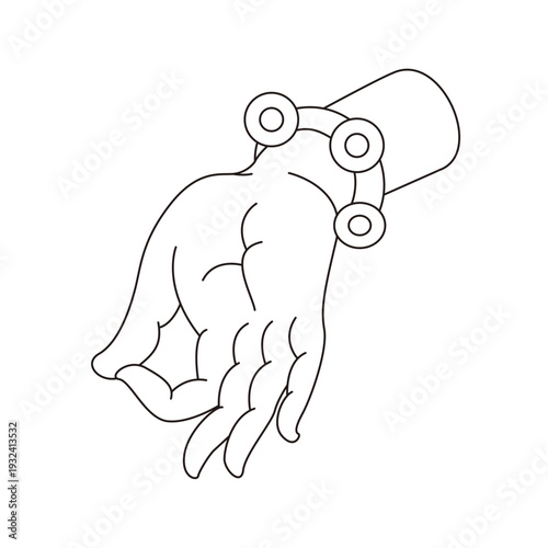 This is illustrations of hand gestures and Buddha’s hand motifs, designed as symbols, emblems, and logos, suitable for media publications, teahouse décor, and gift package	