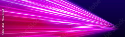 Bright multicolor light trails weave through the scene, forming a luminous highway. Smooth curves and glowing edges enhance forward motion. Perfect for action-packed compositions. vector