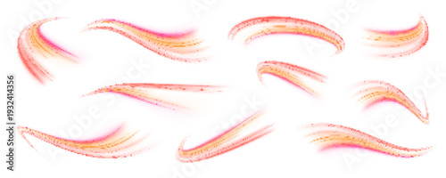 Multicolor glowing streaks stretch into the horizon, forming a radiant digital highway. Blended neon hues intensify motion and depth. Perfect for tech or cyber visuals. PNG