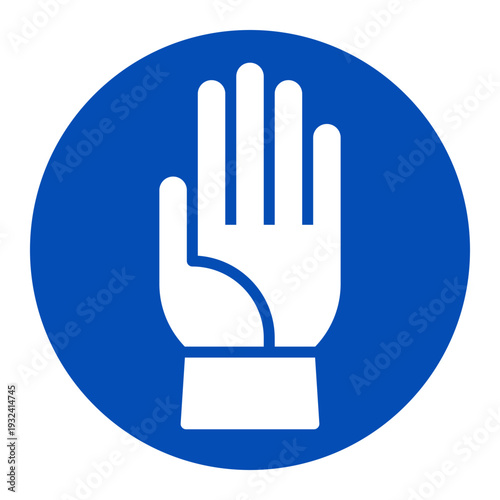 Construction gloves icon. Protective gloves sign.