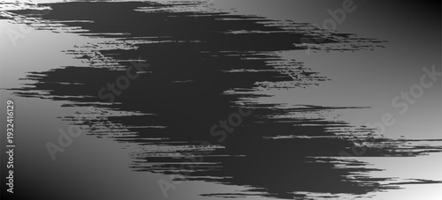 Modern render of illuminated gray colored corridor art modern