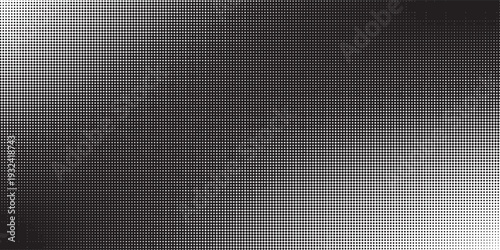 Set of halftone dots gradient pattern texture isolated on white background. Straight dotted spots using halftone circle dot raster texture. Vector blot half tone collection.